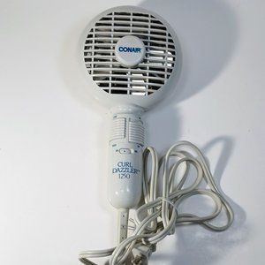 Vintage Curl Dazzler 1250 Blow Dryer Heats up fast Dual voltage 2 speed High/Low